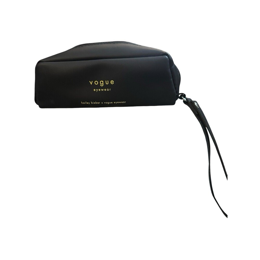 Hailey Bieber x Vogue Eyewear Sunglasses Case-Black w/Strap-Zippered-CASE ONLY